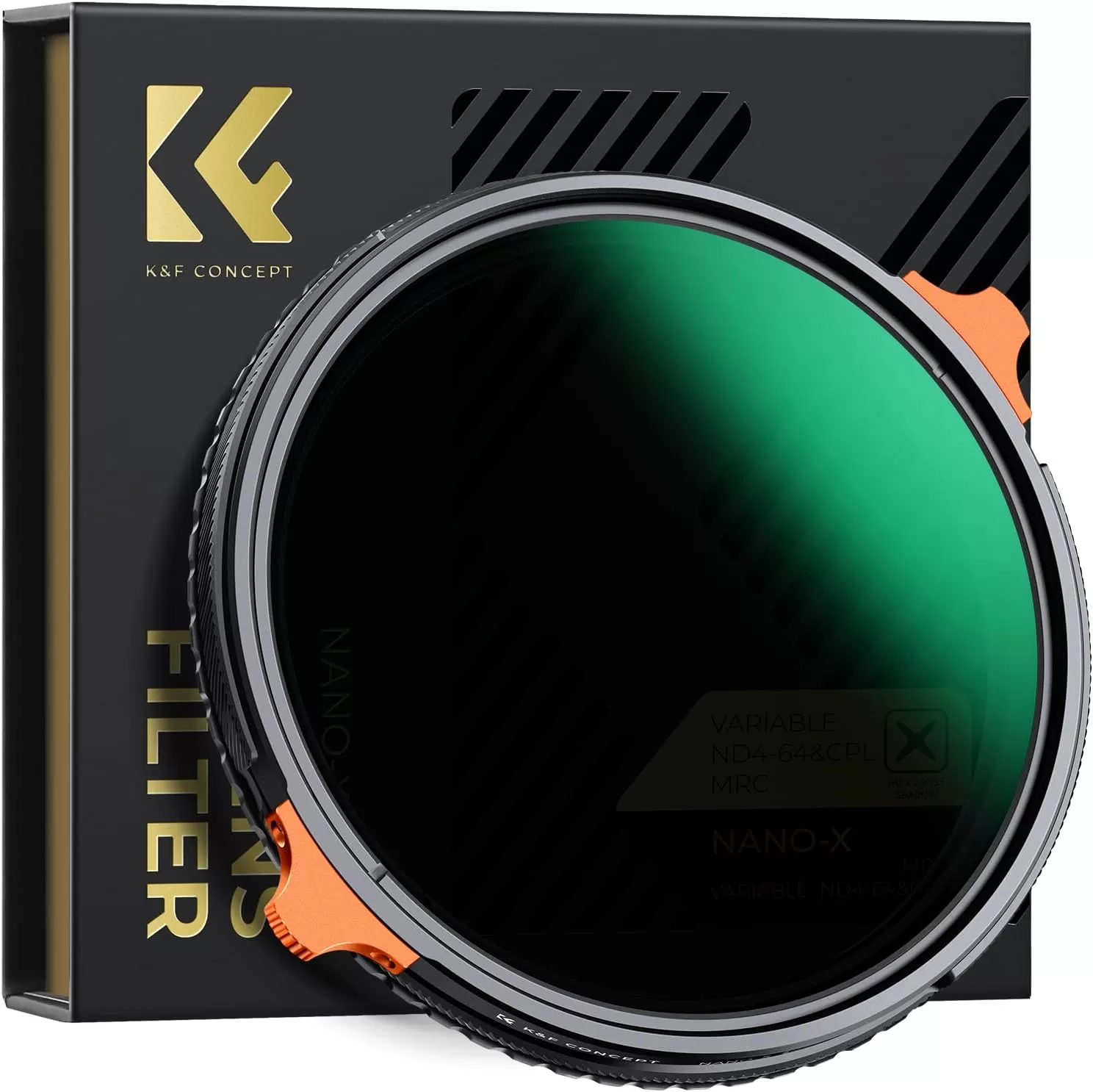 Filter K&F Concept CPL-VND Nano X (ND4-ND64) giảm từ 2 đến 6 stops - Các size: 46mm/ 49mm/ 52mm/ 58mm/ 62mm/ 67mm/ 77mm/ 82mm