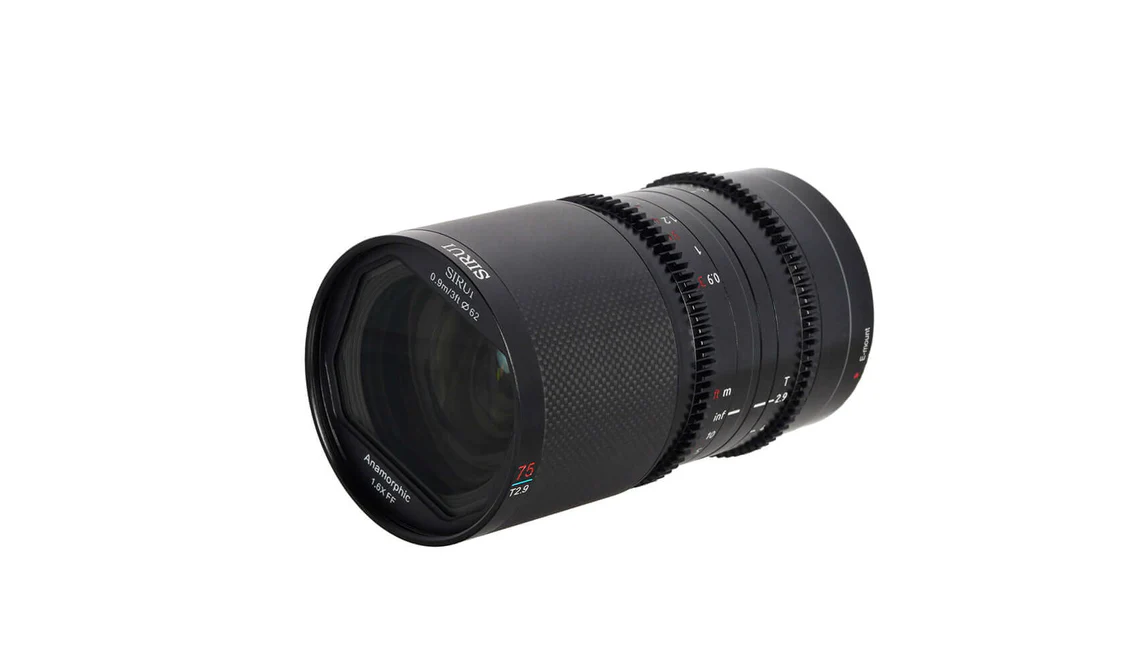 Ống kính Anamorphic SIRUI Saturn 75mm for Sony E, Fuji X, Canon RF, Nikon Z (Full-frame)