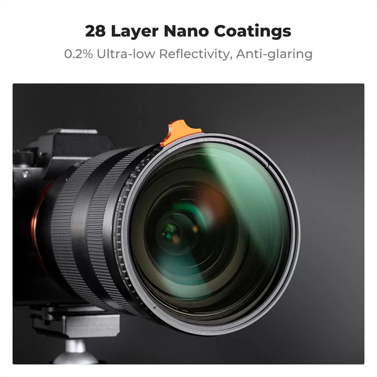 Filter K&F Concept Black Mist 1/4 và ND2-400 Variable ND ( 2 trong 1)