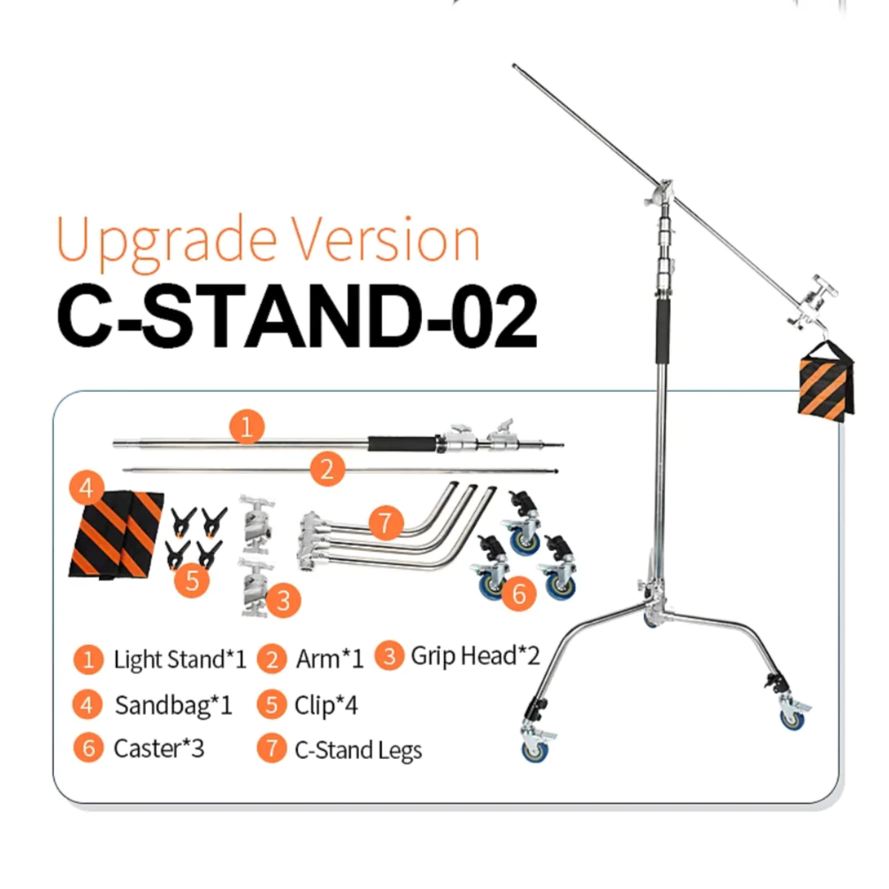 Chân đèn studio Sirui C‑Stand