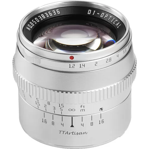 Ống kính Ttartisan 50mm f1.2 cho Nikon Z, Sony E, Fujifilm X, L Mount, M4:3 (lens MF)