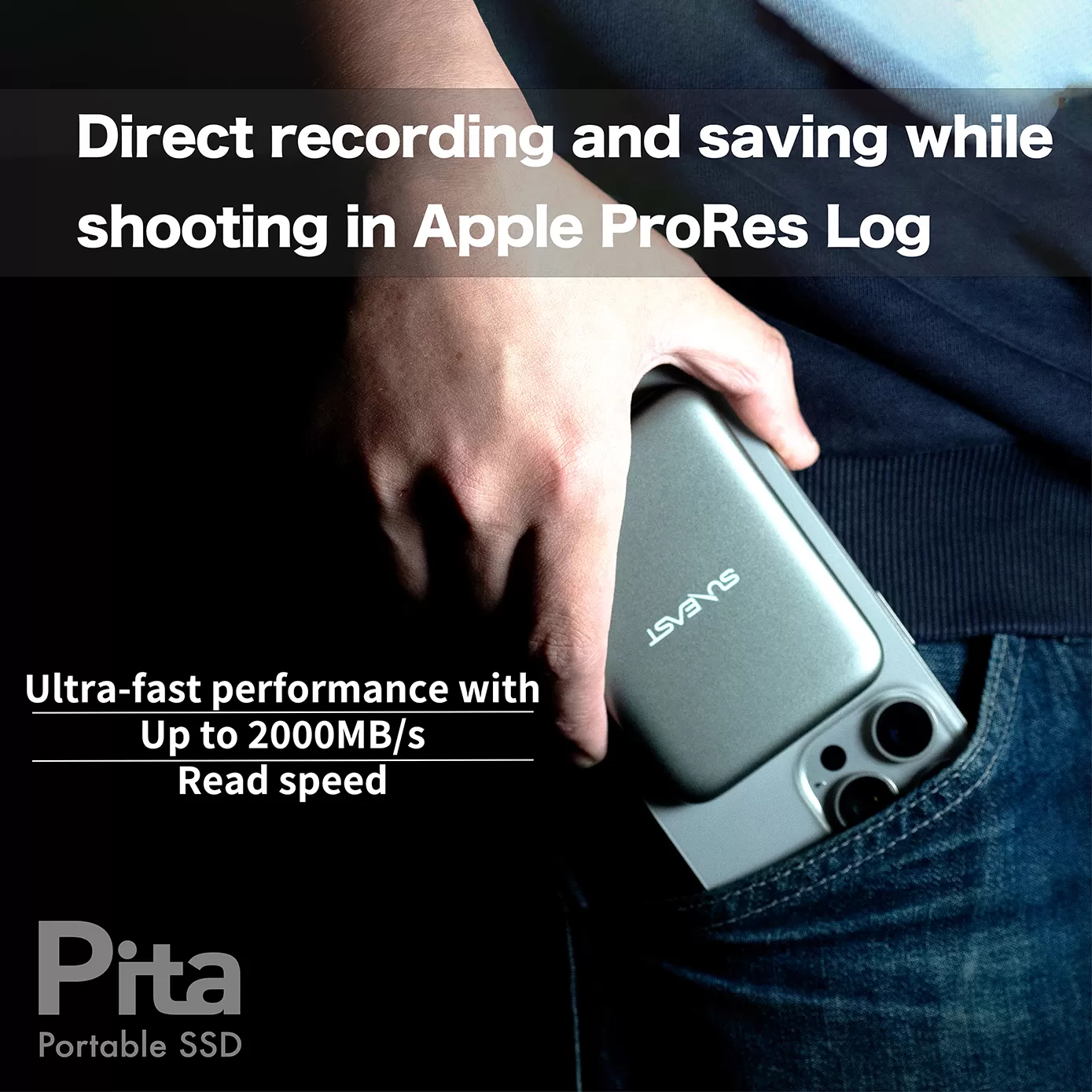 Ổ cứng di động SunEast SSD Pita 1TB | 2TB - USB3.2 Type C, tốc độ 2000 MB/s