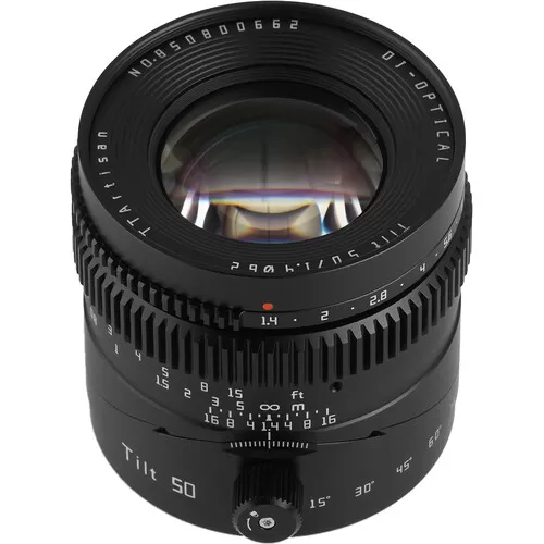 Ống kính TTArtisan Tilt 50mm f1.4 cho Sony E, M4:3,  L Mount, Nikon Z, Canon RF Chính Hãng