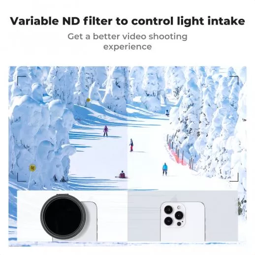 K&F Concept 67 mm Magnetic Variable ND2‑32 cho điện thoại smartphone