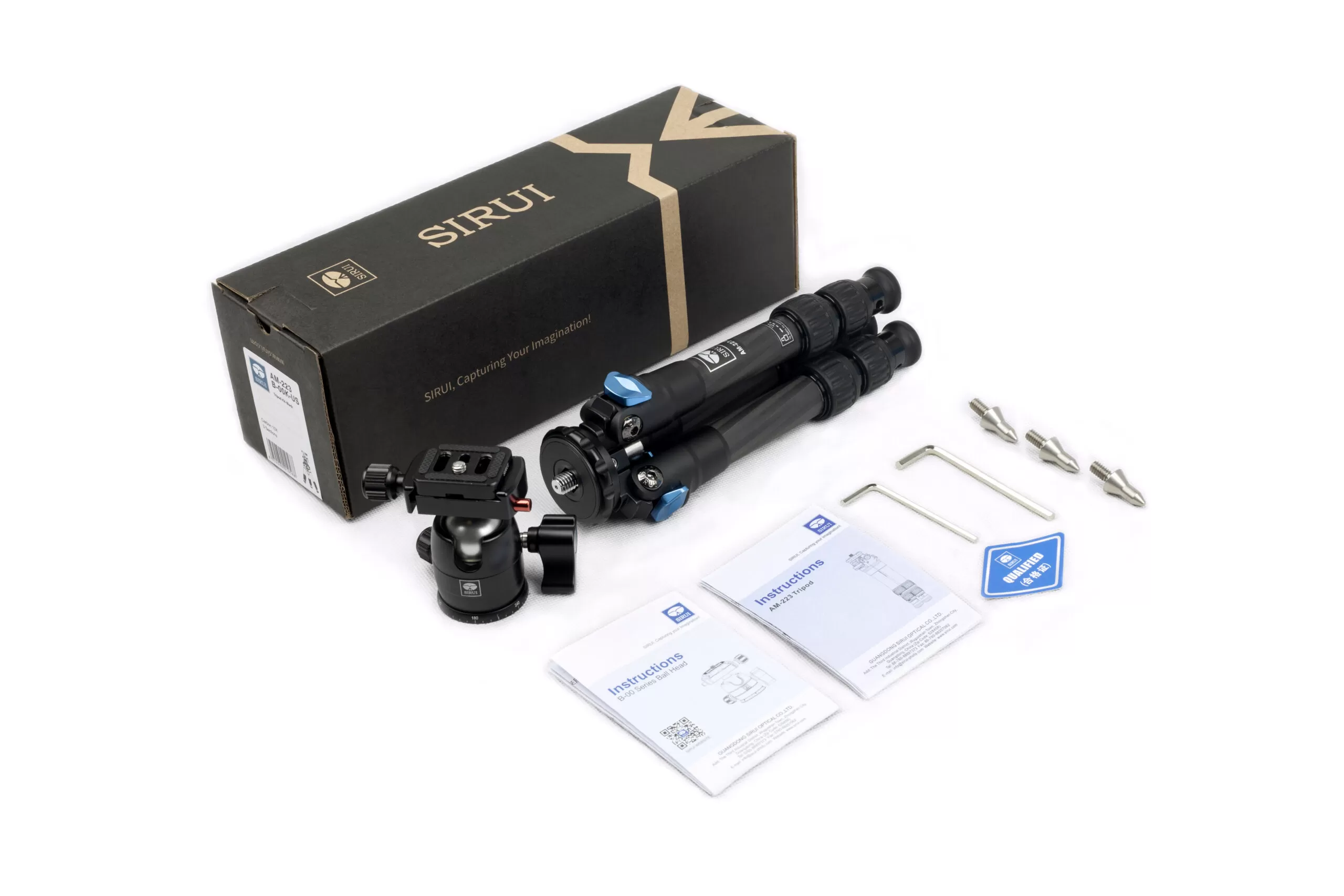 Chân máy ảnh CARBON SIRUI AM-223 +Ball Head B-00K.