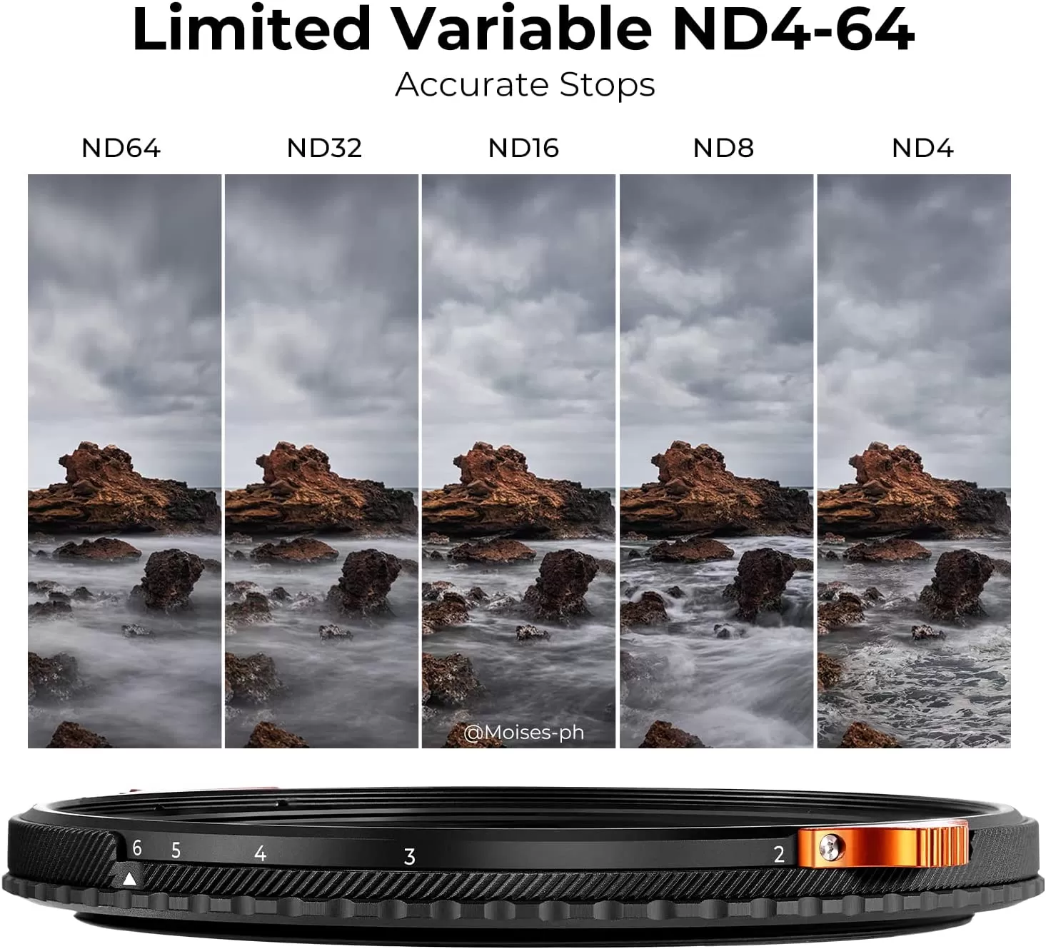 Filter K&F Concept CPL-VND Nano X (ND4-ND64) giảm từ 2 đến 6 stops - Các size: 46mm/ 49mm/ 52mm/ 58mm/ 62mm/ 67mm/ 77mm/ 82mm