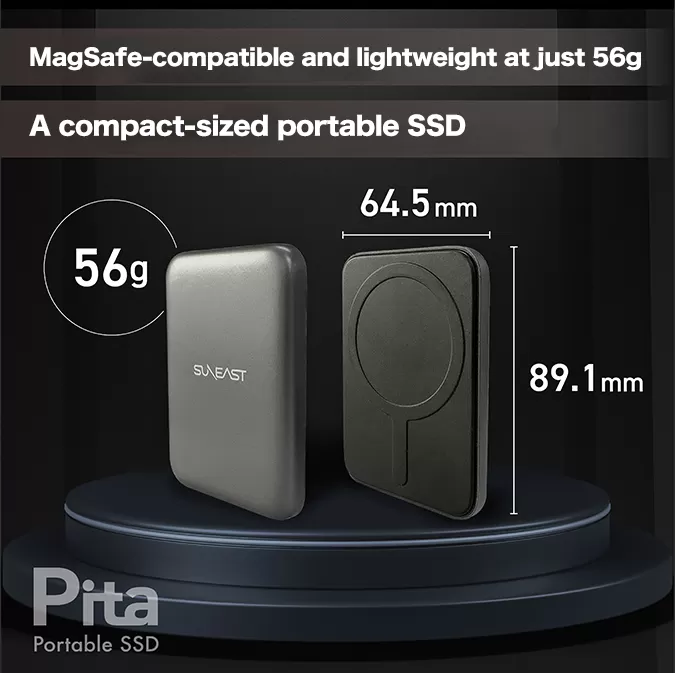 Ổ cứng di động SunEast SSD Pita 1TB | 2TB - USB3.2 Type C, tốc độ 2000 MB/s