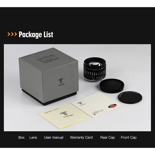 Ống kính TTArtisan 35mm F0.95 for Nikon Z, Sony E, M4:3 (lens MF)