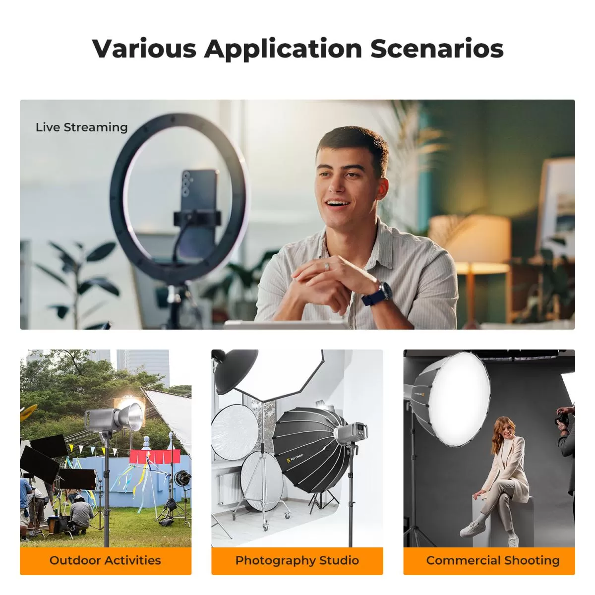 Chân đèn K&F Concept 2.8m