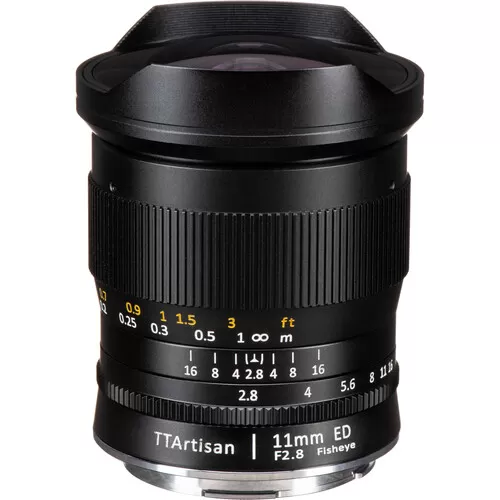 Ống kính mắt cá TTArtisan 11mm F2.8 for Sony E, Nikon Z, Nikon F, Lumix L mount
