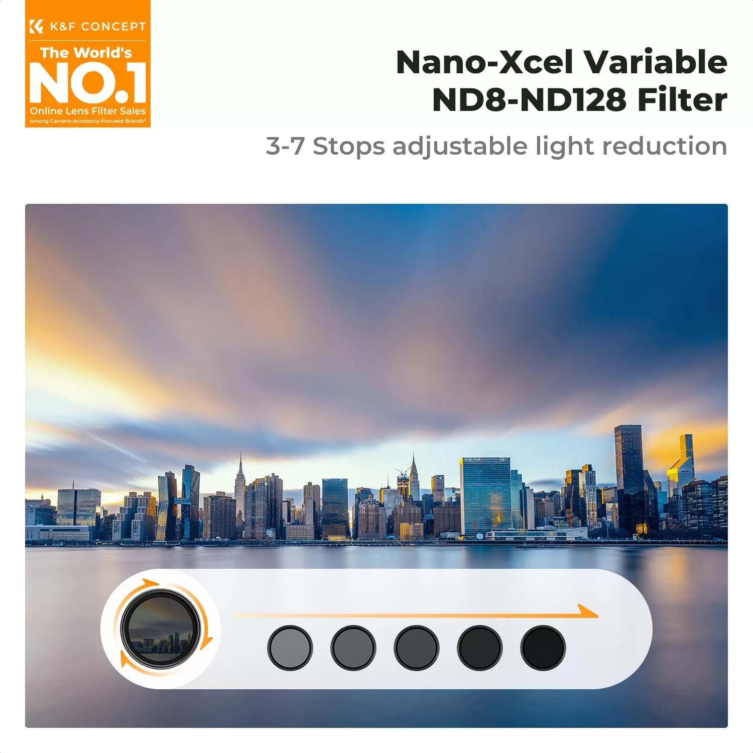 Filter K&F Concept Variable Fader ND8-ND128