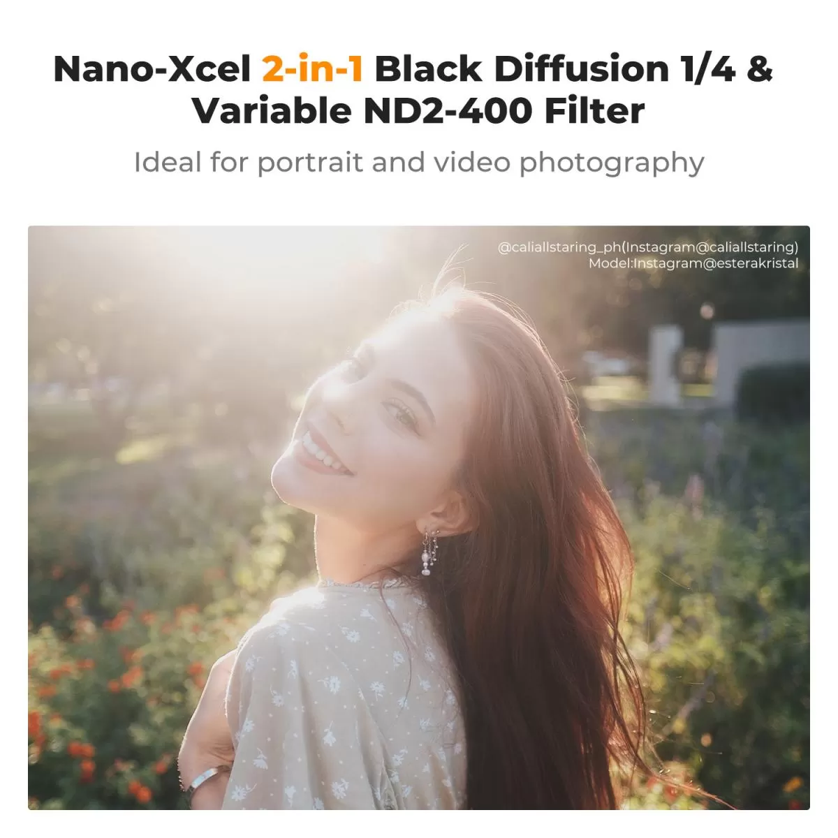 Filter K&F Concept Black Mist 1/4 và ND2-400 Variable ND ( 2 trong 1)