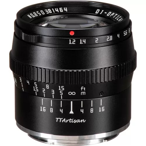 Ống kính Ttartisan 50mm f1.2 cho Nikon Z, Sony E, Fujifilm X, L Mount, M4:3 (lens MF)