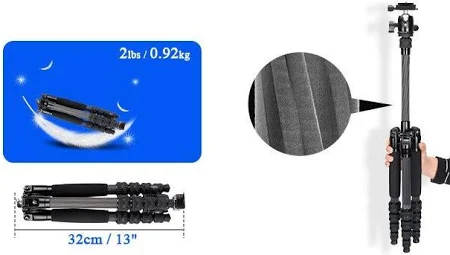 Chân máy ảnh Sirui Traveler 5CX kèm ballhead (Carbon Fiber)