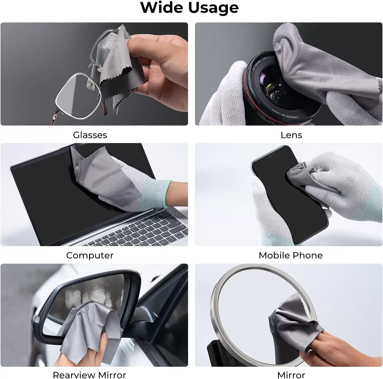 Khăn lau thiết bị K&F Concept 5.9 x 7.1 inch (10 miếng) – Sạch bụi, không trầy xước, bảo vệ tối ưu cho thiết bị của bạn