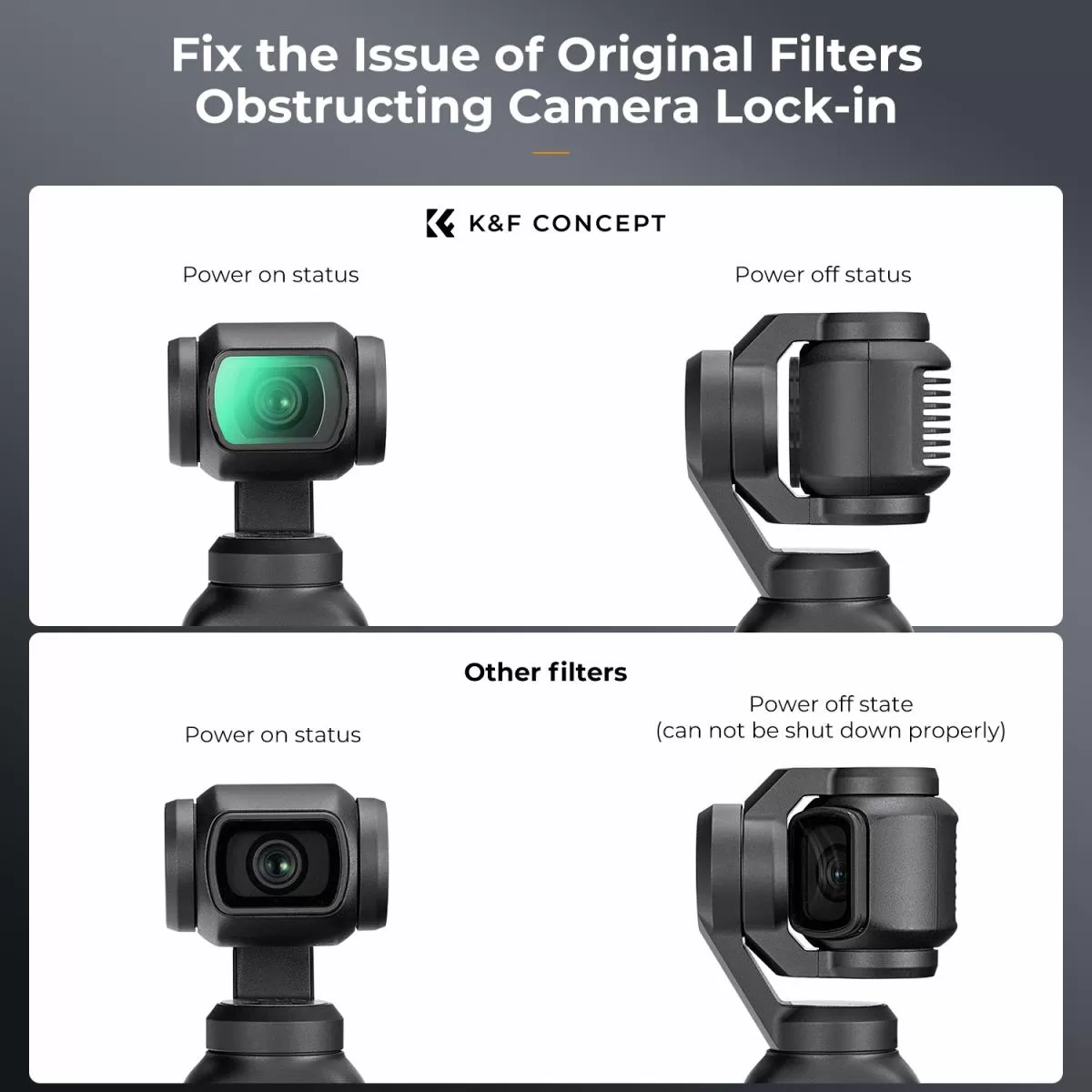 Filter K&F Concept Black Mist 1/4 cho DJI Osmo Pocket 3