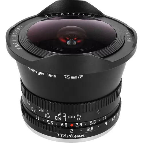 Ống kính mắt cá TTArtisan 7.5mm F2.0 for Sony E, Canon RF, Nikon Z, Fuji XF, Lumix L, Canon EOS M, M4:3 - Fisheyes lens