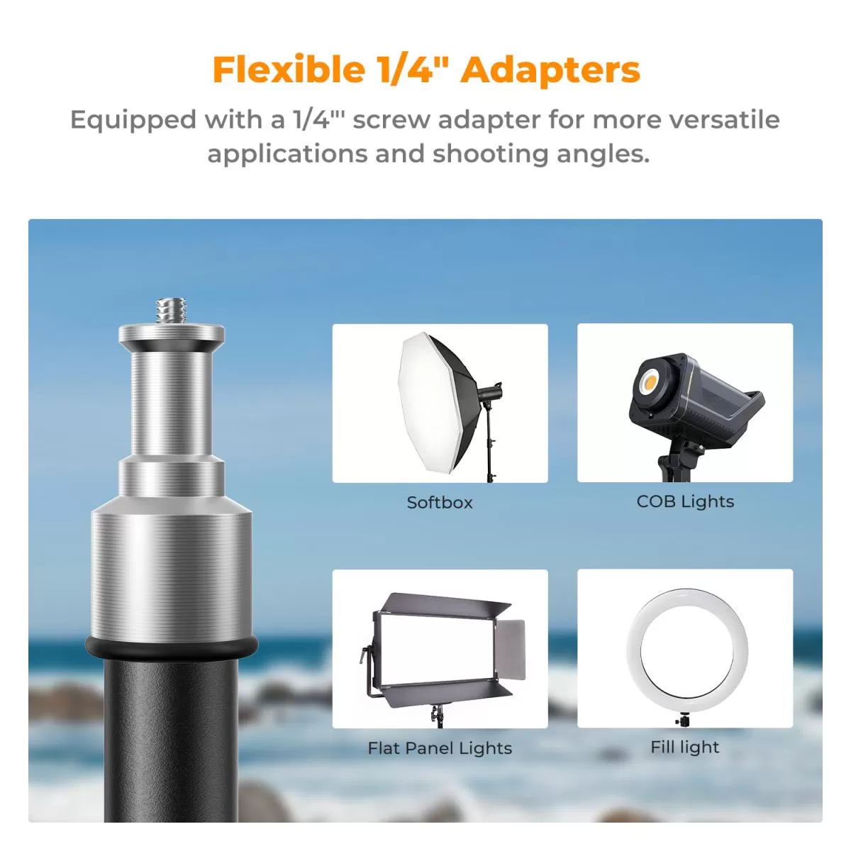 Chân đèn K&F Concept 2.3m