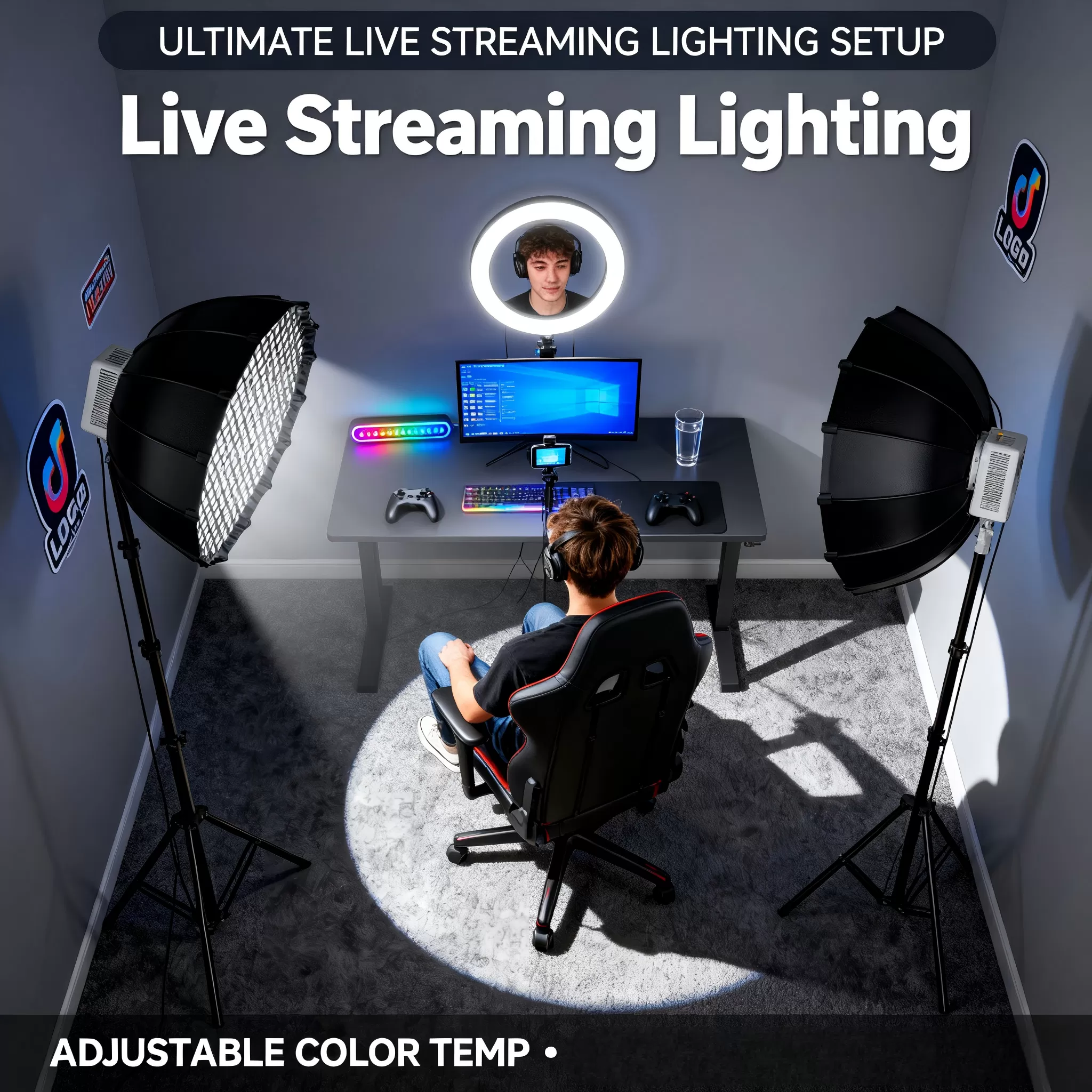 Đèn LED LIYADI CL330 Bi‑Color COB LED Video Light công suất 330W