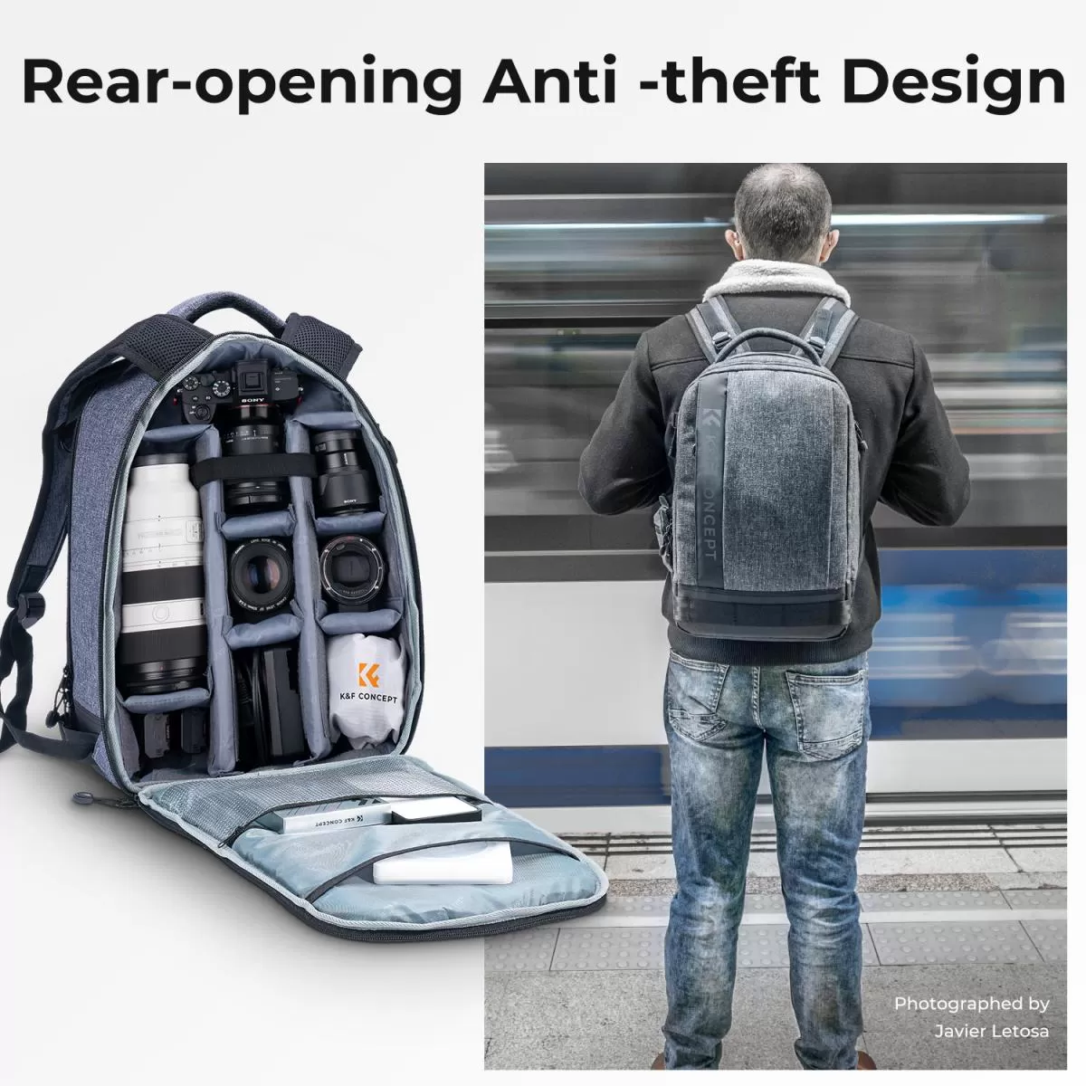 Ba lô K&F Concept đựng máy ảnh 18L (KF13.044)