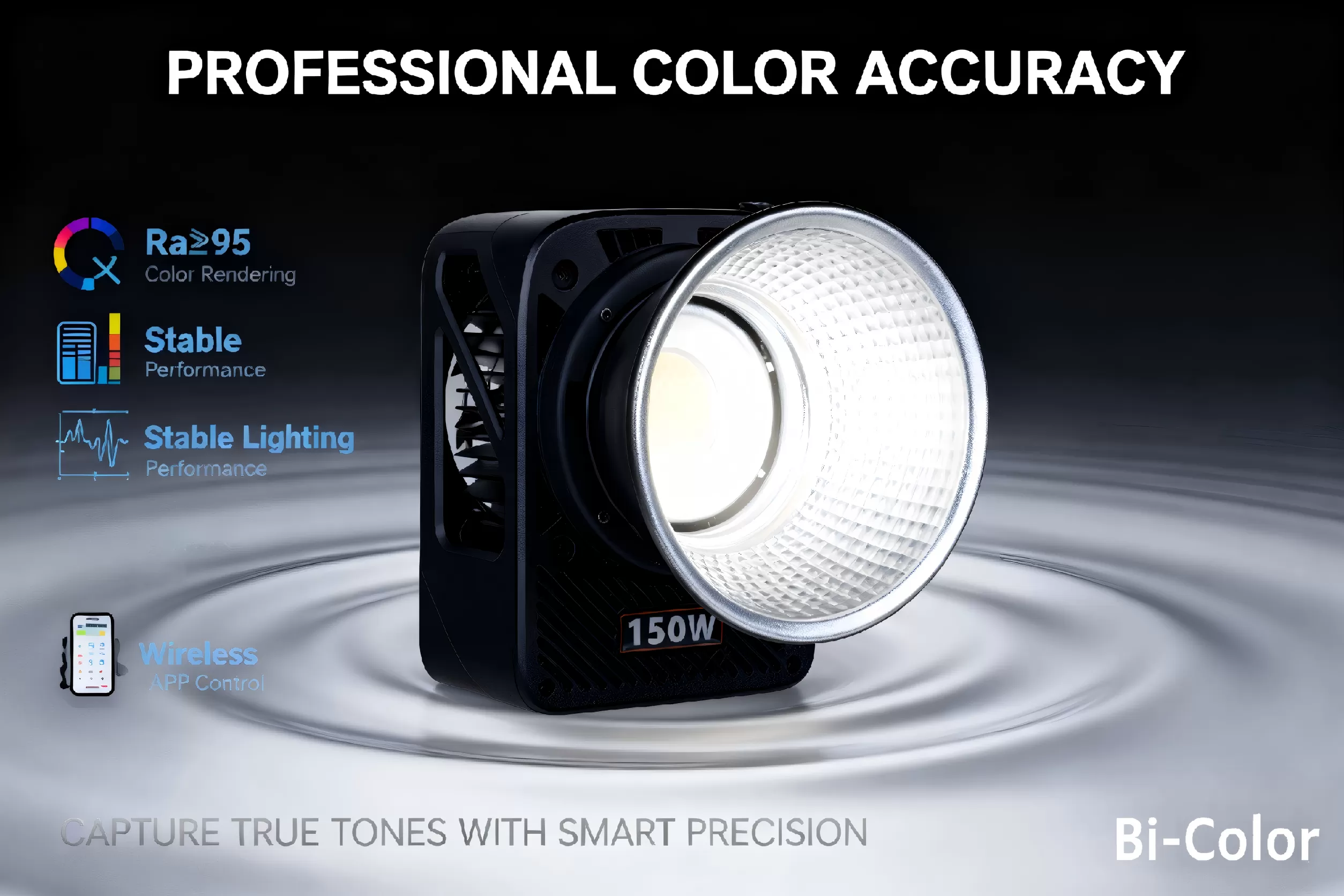 Đèn LED LIYADI 150W COB Bi-Color