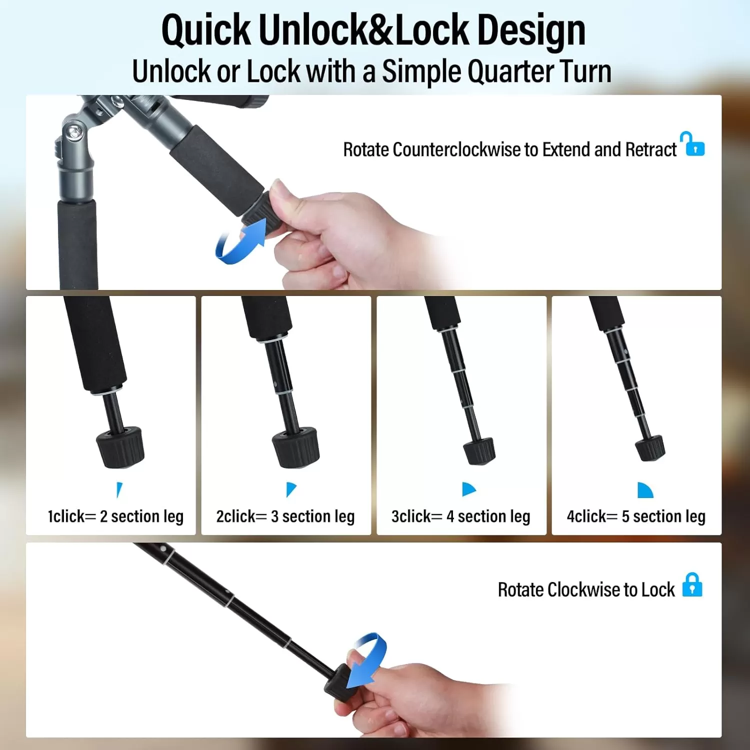 Chân máy Sirui mini AM-TT50 chân máy nhỏ gọn, tải trọng 10kg