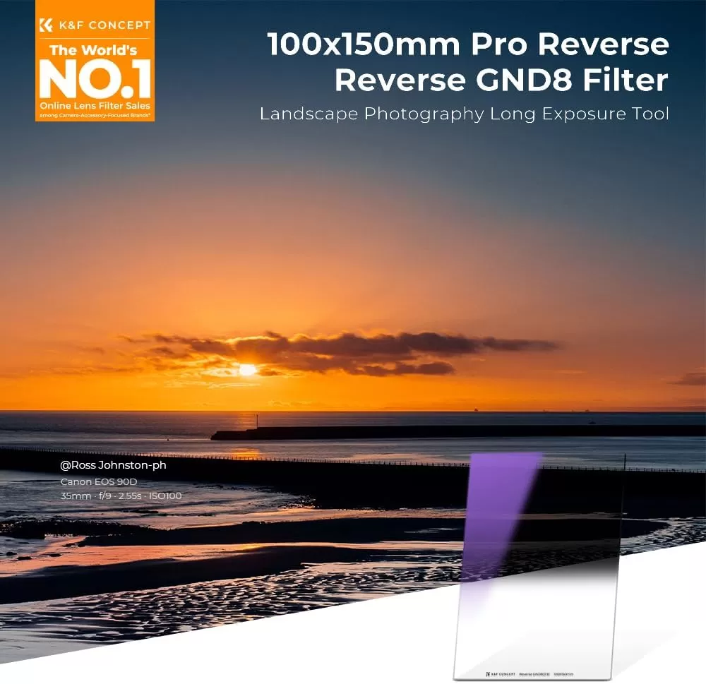 Filter K&F Concept Nano‑Xcel Series Reverse GND8 (3 Stop) 100×150 mm 28 lớp phủ