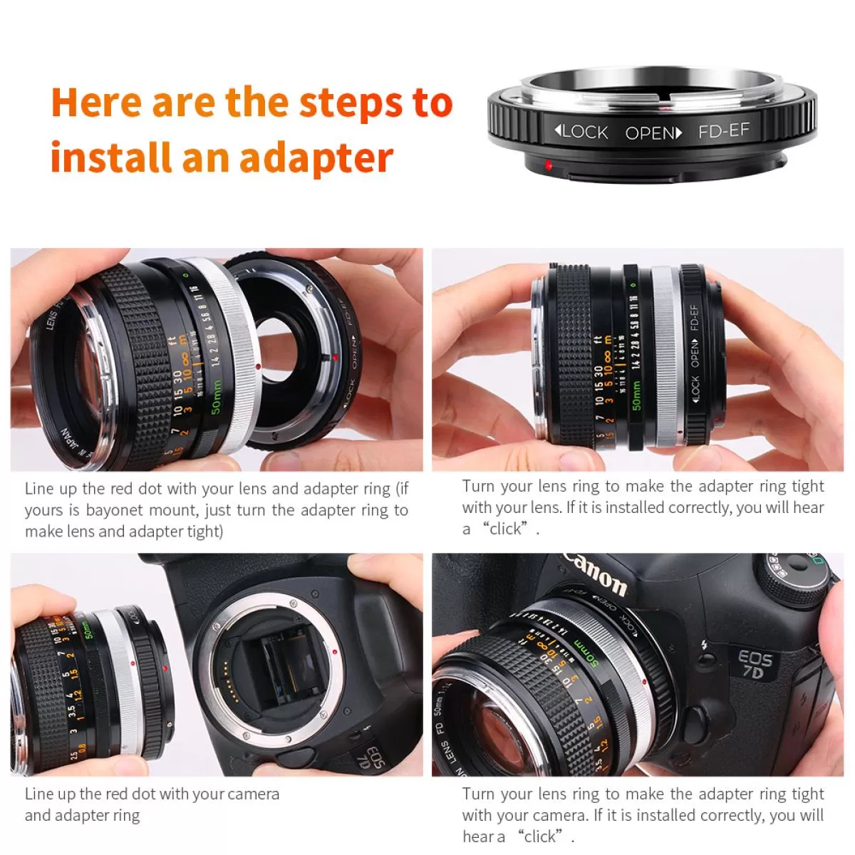 Ngàm chuyển đổi K&F Concept FD-EOS