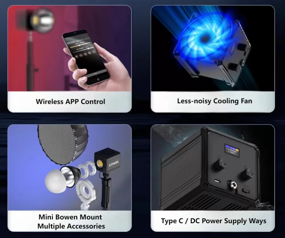 Đèn LED Video LIYADI 60W COB Bi-Color