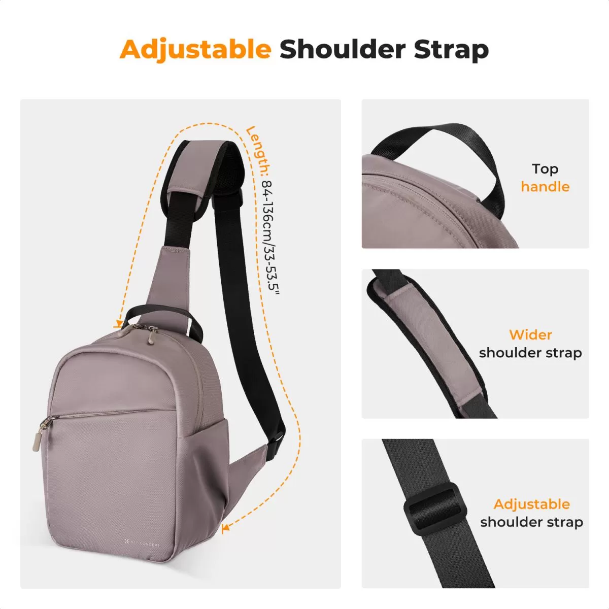 Ba lô đeo chéo K&F Concept Camera Sling Bag 5L