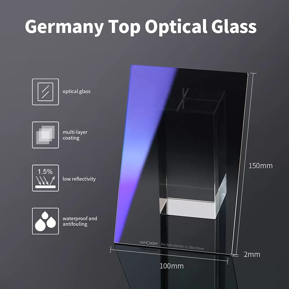 Filter K&F Concept Nano‑Xcel Series 100×150 mm Soft GND8 (3 Stop) 28 lớp phủ