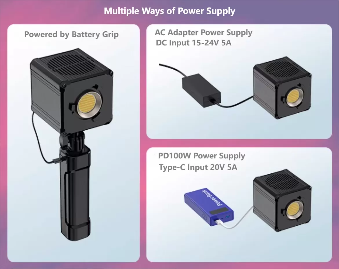 Đèn LED Video LIYADI 60W COB Bi-Color