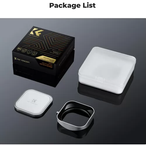 Bộ Lens Hood + Lens Cap K&F Concept cho FujiX100