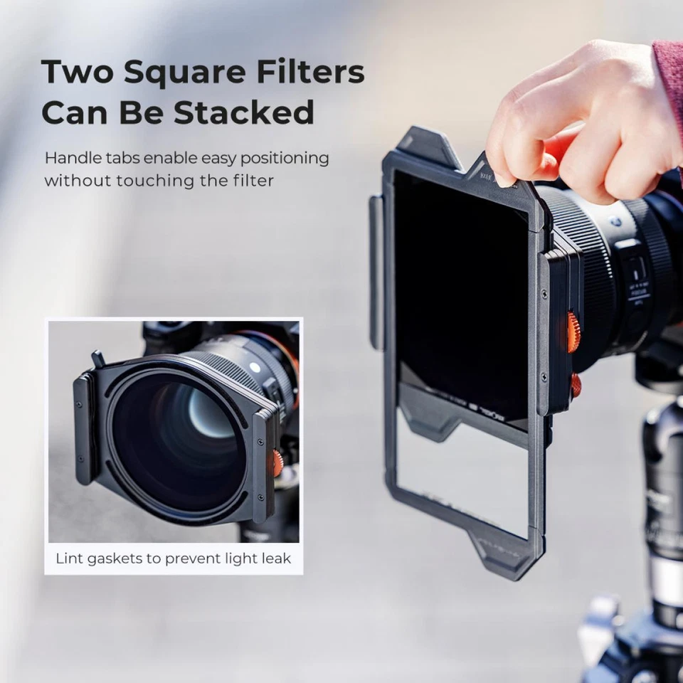 Bộ K&F Concept Holder M10 X-PRO Square Filter Holder+ Filter CPL 95mm +4 Ring adapter