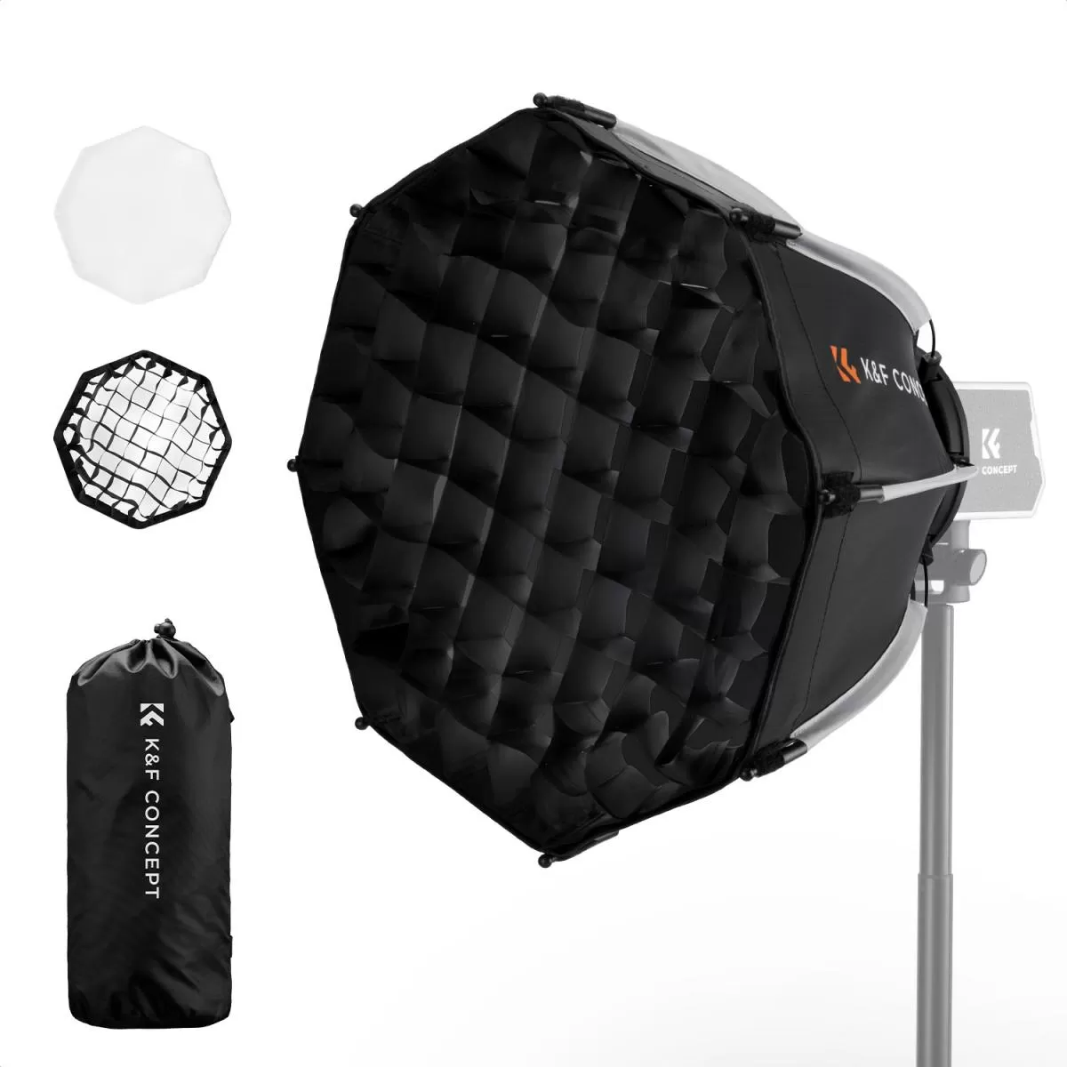 K&F Concept Mini Softbox Ottagonale (40 cm / 15,75″) – với mount Bowens