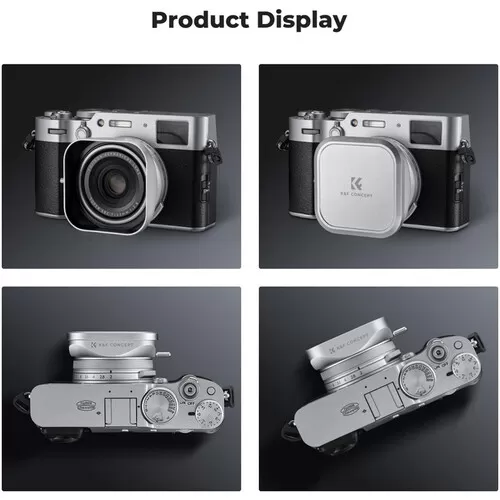 Bộ Lens Hood + Lens Cap K&F Concept cho FujiX100
