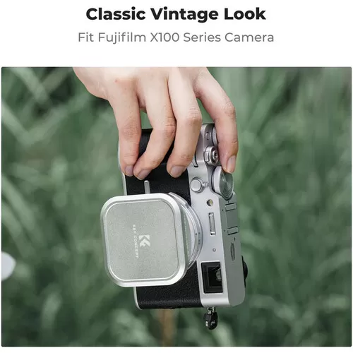 Bộ Lens Hood + Lens Cap K&F Concept cho FujiX100