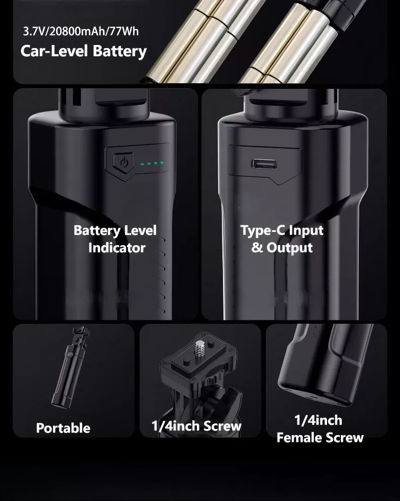 Bộ điều khiển năng lượng cầm tay LIYADI 110W dùng cho đèn chụp ảnh - quay phim