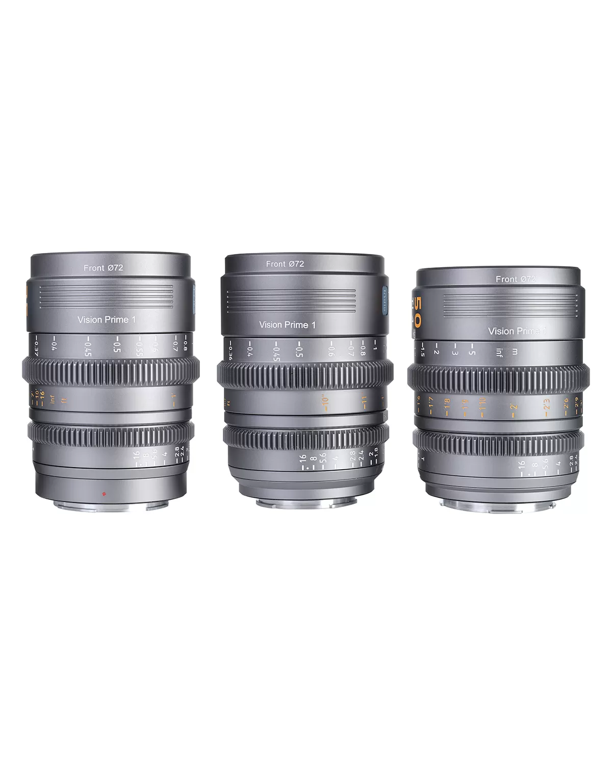 Combo 3 lens Sirui Cine VP-1 (24mm, 35mm, 50mm T1.4) for Sony E Canon RF Nikon Z, Lumix L (full-frame) - Sirui Vision Prime 1 (VP1)