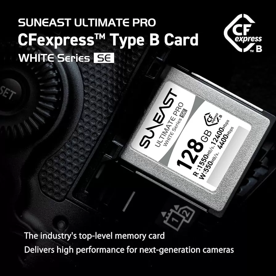 Thẻ nhớ SunEast CFexpress - B 128GB – Tốc độ 1550 MB/s - White Series