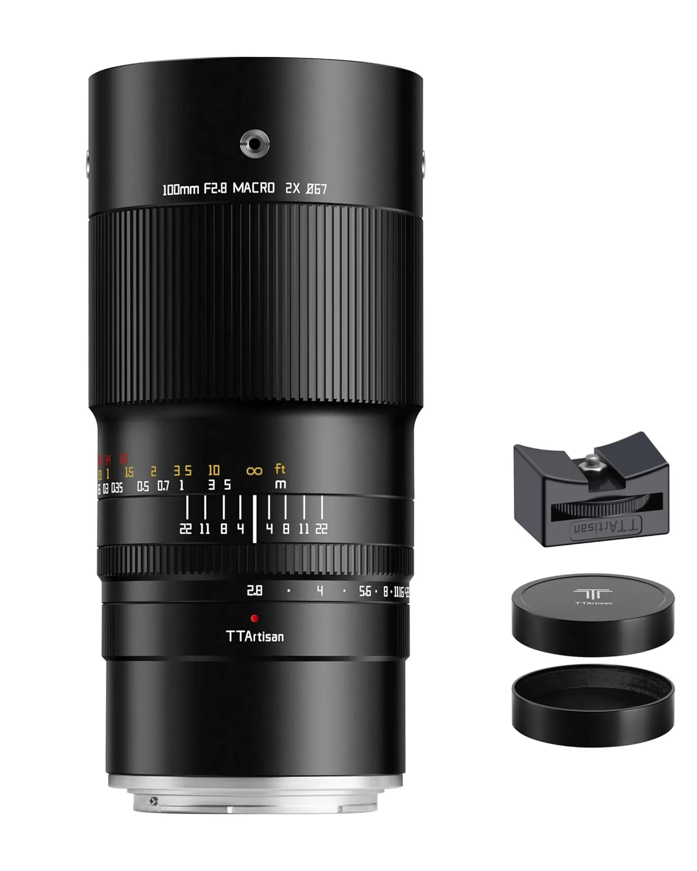 Ống kính TTArtisan 100mm F2.8 Macro 2X for Nikon Z, Nikon F, Sony E, Canon EF, Canon RF, Fuji XF, GFX, Leica SL/ Lumix L