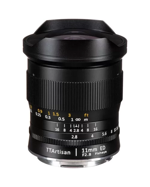 Ống kính mắt cá TTArtisan 11mm F2.8 for Sony E, Nikon Z, Nikon F, Lumix L mount