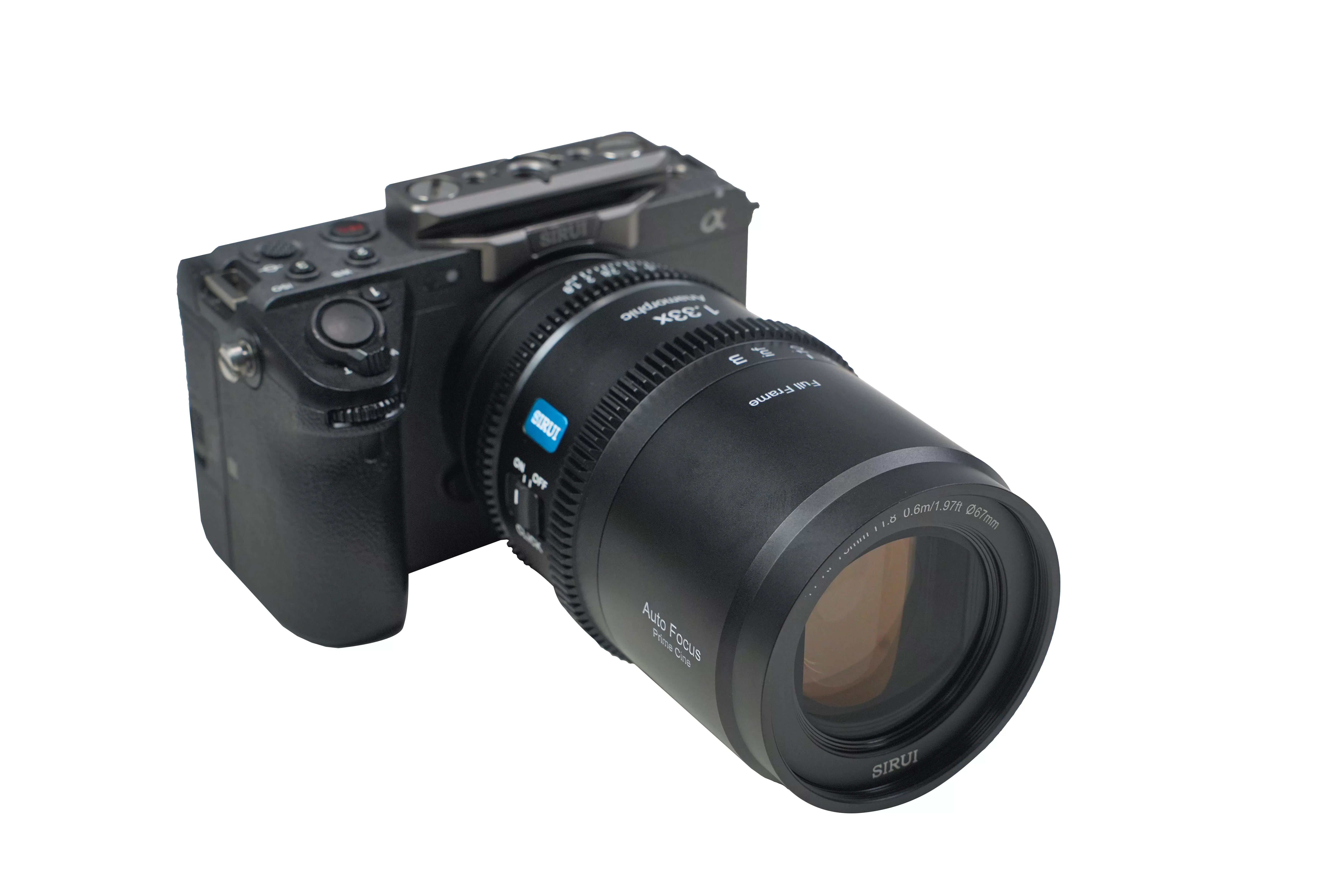 Ống kính Sirui Anamorphic Astra 75mm T1.8 autofocus for Sony E, Nikon Z, L-mount (full-frame)