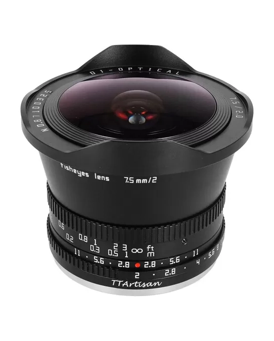 Ống kính mắt cá TTArtisan 7.5mm F2.0 for Sony E, Canon RF, Nikon Z, Fuji XF, Lumix L, Canon EOS M, M4:3 - Fisheyes lens
