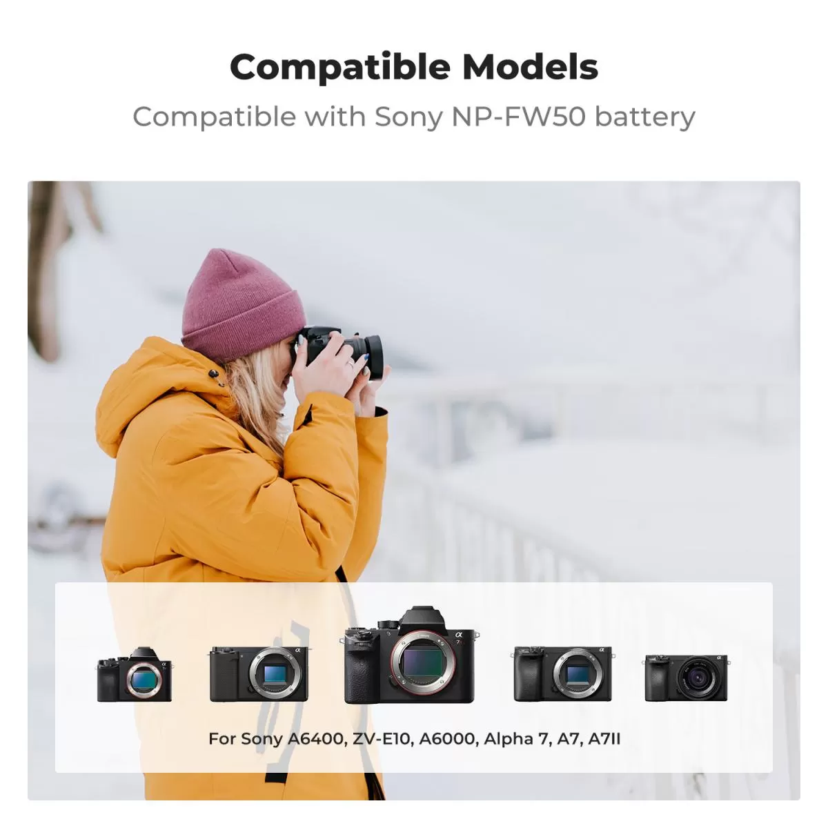 Bộ sạc 3 pin K&F Concept dùng cho pin Sony NP-FW50 - KF28.0060