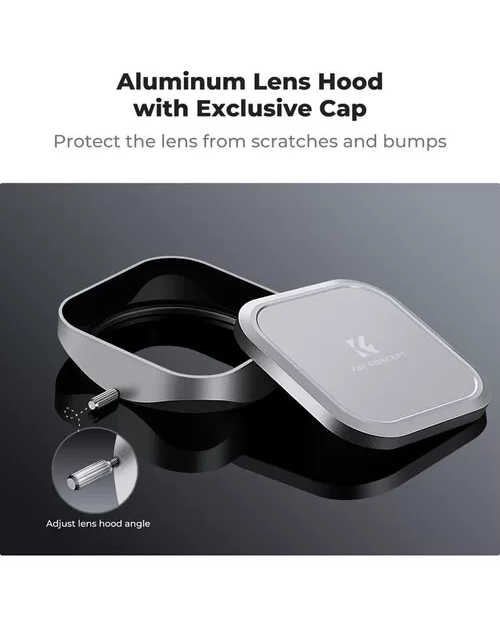 Bộ Lens Hood + Lens Cap K&F Concept cho FujiX100 series - KF03.103