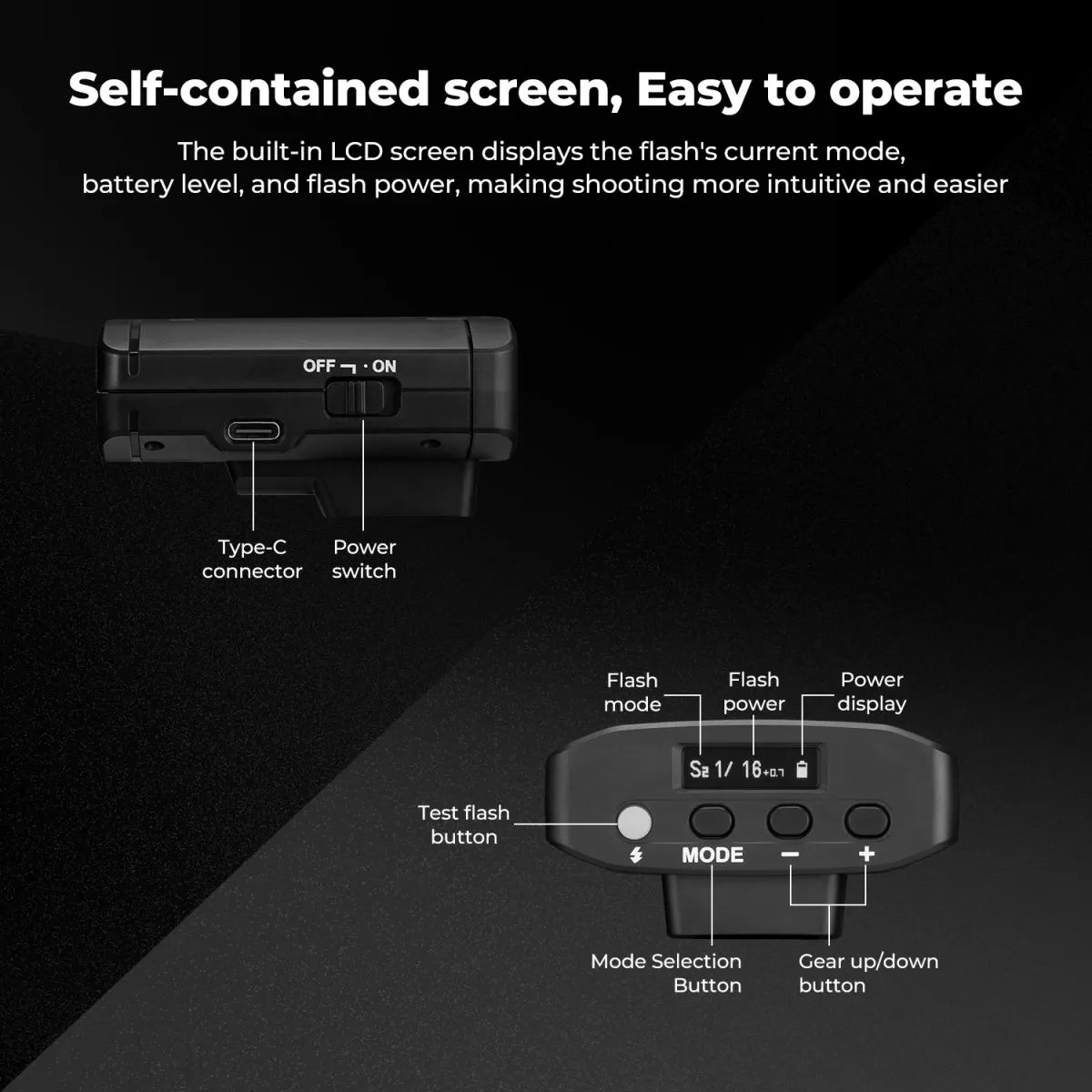 Đèn flash mini K&F Concept KF-M01 - GN12 5600K 2000mAh - KF22.016