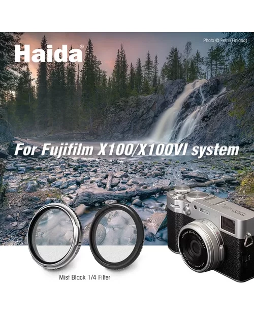 Filter Haida Nano Pro Mist Black 1/4 for Fujifilm X100, X100S, X100T, X100F, X100V, X100VI - HD4785