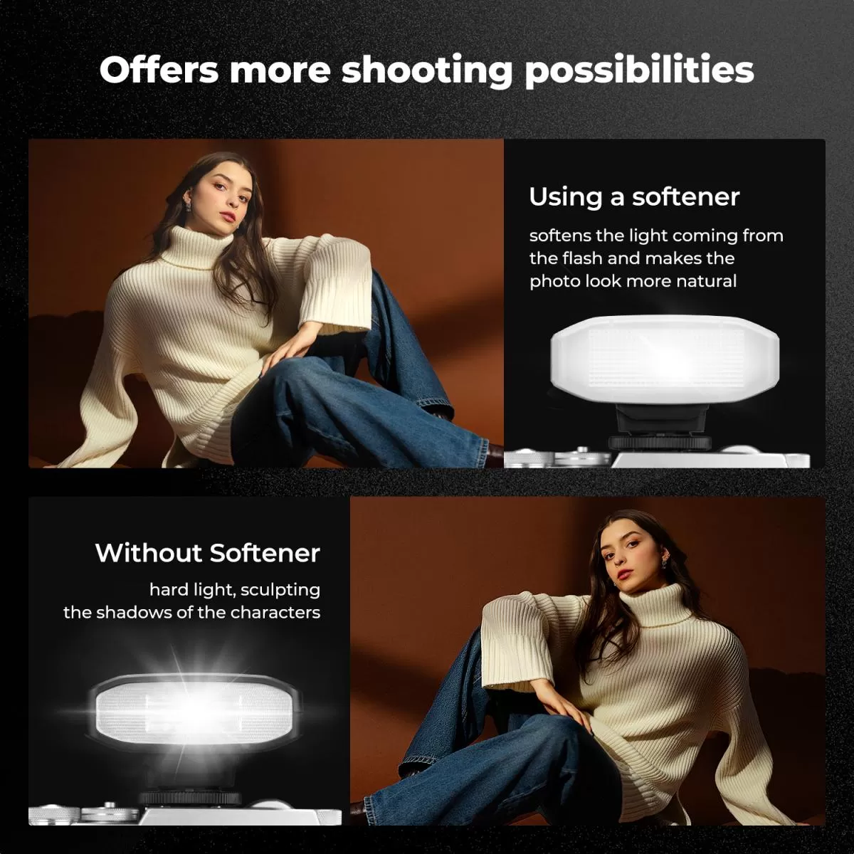 Đèn flash mini K&F Concept KF-M01 - GN12 5600K 2000mAh - KF22.016