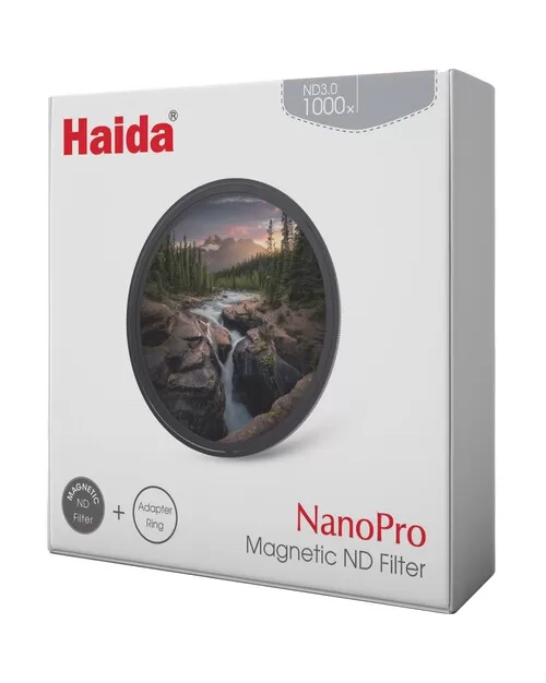 Filter Haida Nano Pro ND1000 (10-Stops) Magnetic (Size: 52mm - 55mm - 58mm - 62mm - 67mm - 72mm - 77mm - 82mm) - HD4665